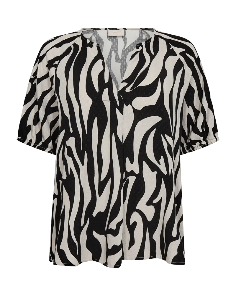 Freequent | fqadney-blouse black w. moonbeam