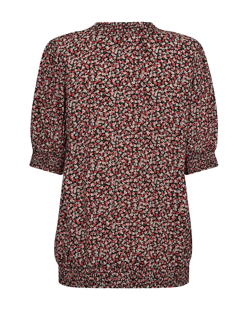 Freequent | Fqadney-blouse hot coral w. black