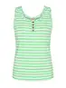 Freequent | FQBASACIE-TO-STRIPE Summer Green w. Brilliant whit