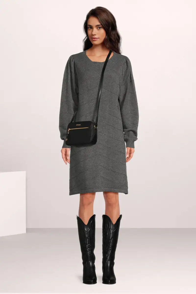 Freequent | FQCLAURA-DRESS Dark grey melange