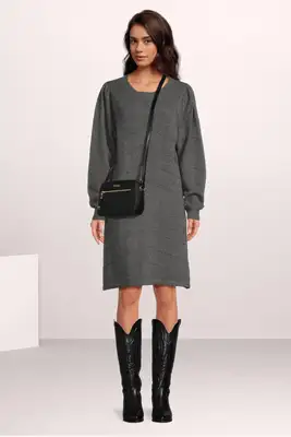 Freequent | FQCLAURA-DRESS Dark grey melange