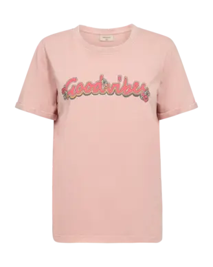 Freequent | Fqfedi-tee coral cloud w. hot coral