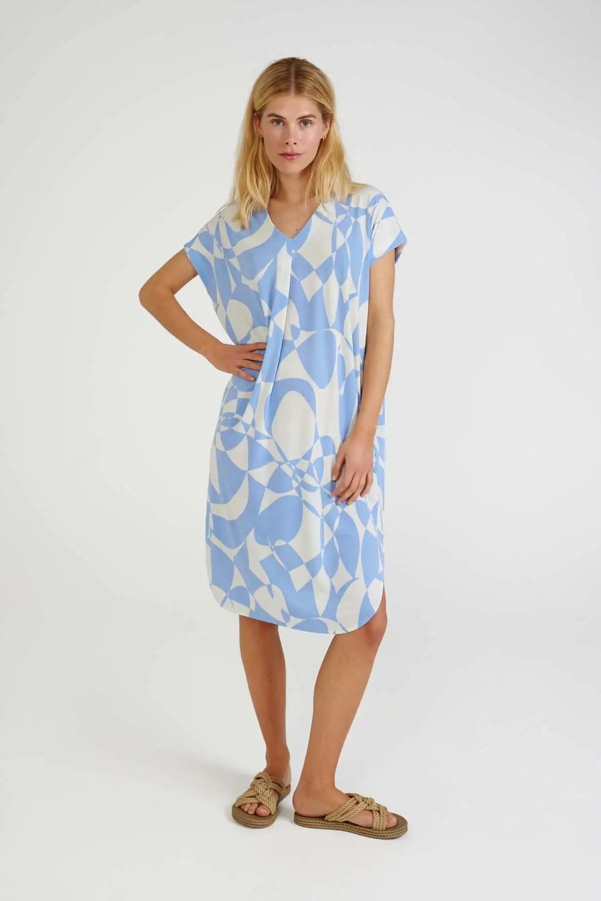 Freequent | FQFLOI-DRESS Vista Blue w. Cloud