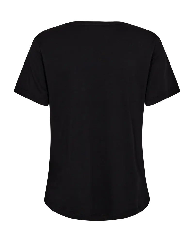 freequent | Fqgaya-tee black w. bronze brown