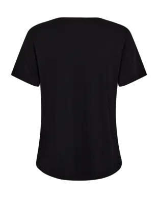 freequent | Fqgaya-tee black w. bronze brown