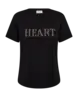 freequent | Fqgaya-tee black w. bronze brown