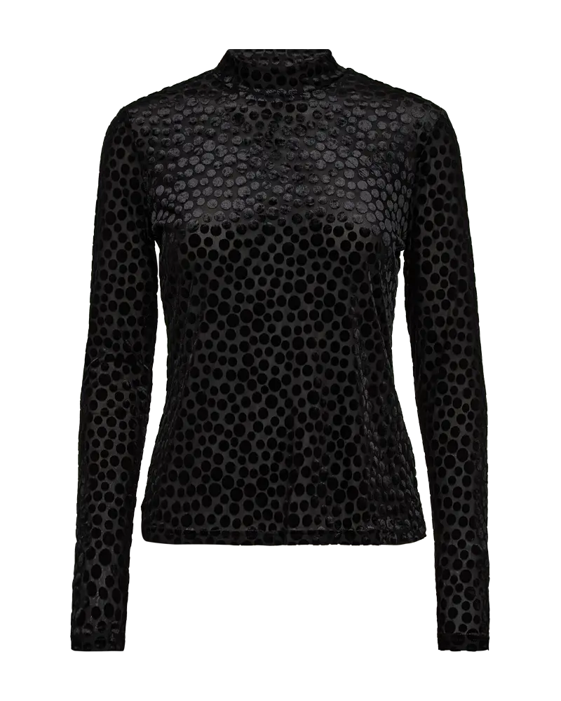 Freequent | Fqiska-blouse black w. black dot