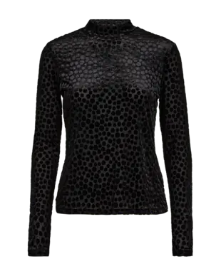 Freequent | Fqiska-blouse black w. black dot