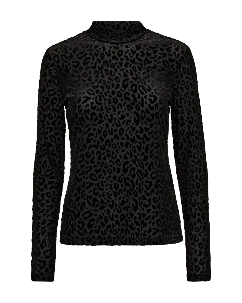 Freequent | Fqiska-blouse black w. black leo