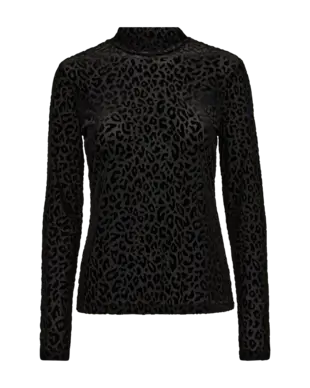 Freequent | Fqiska-blouse black w. black leo
