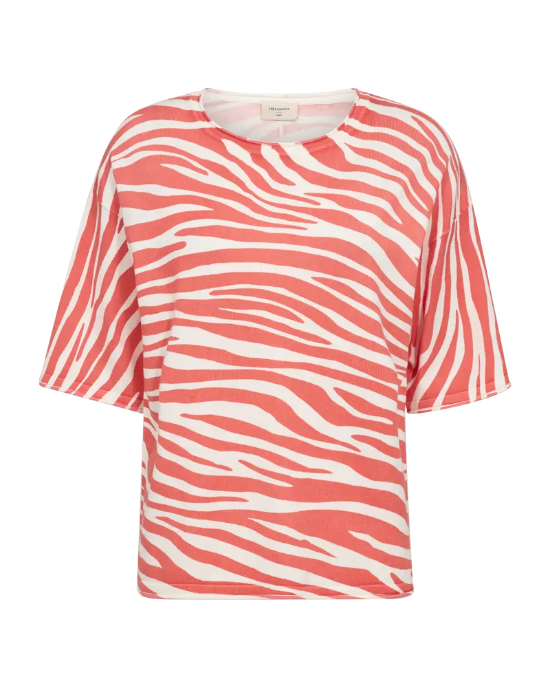 Freequent | Fqjone-pullover hot coral w. tofu