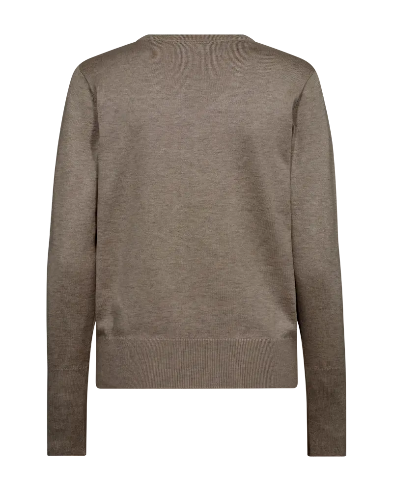 FREEQUENT | Fqkatie-pullover desert taupe melange