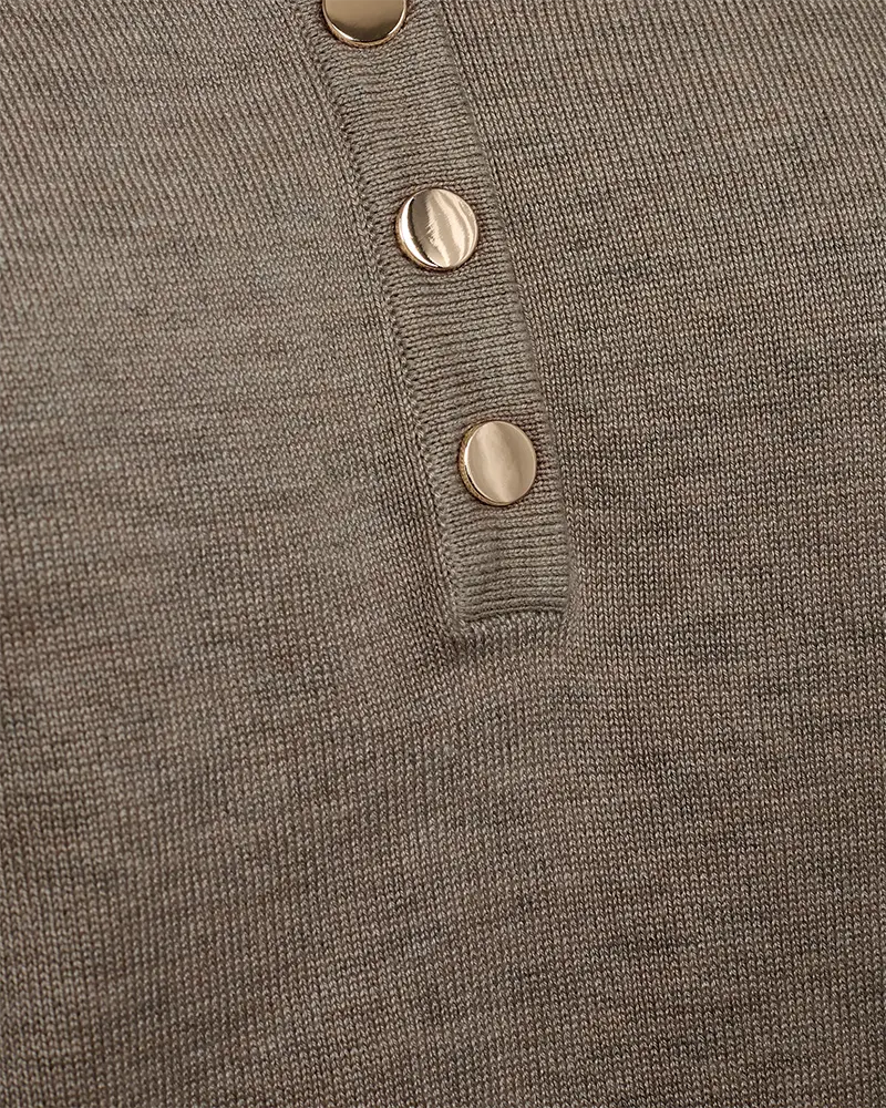 FREEQUENT | Fqkatie-pullover desert taupe melange
