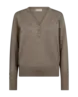 FREEQUENT | Fqkatie-pullover desert taupe melange