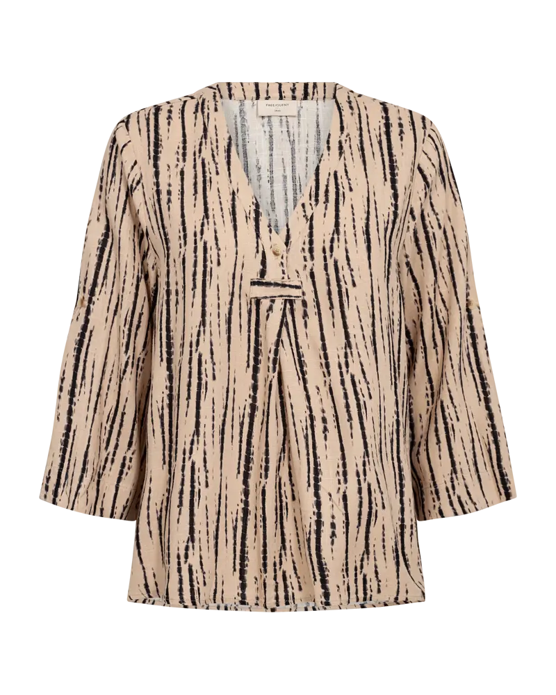 Freequent | Fqlarin-blouse sand melange w. w. black