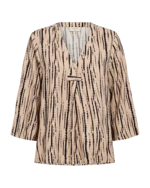 Freequent | Fqlarin-blouse sand melange w. w. black