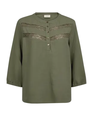 Freequent | Fqlava-blouse deep lichen green