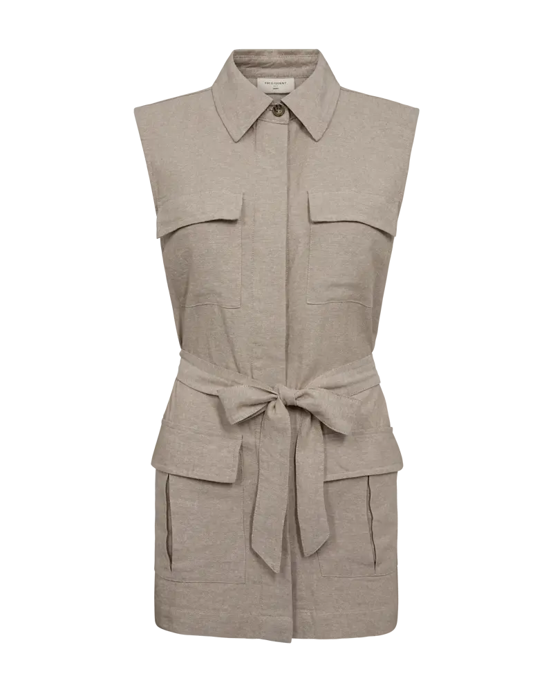 Freequent | Fqlava-waistcoat sand melange