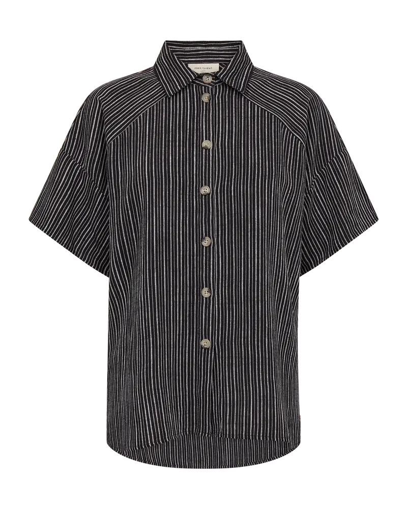 Freequent | Fqlavara-shirtblack w. brilliant white