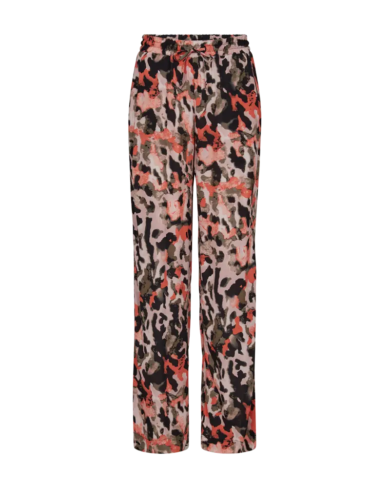 Freequent | Fqlexey-pants black w. hot coral