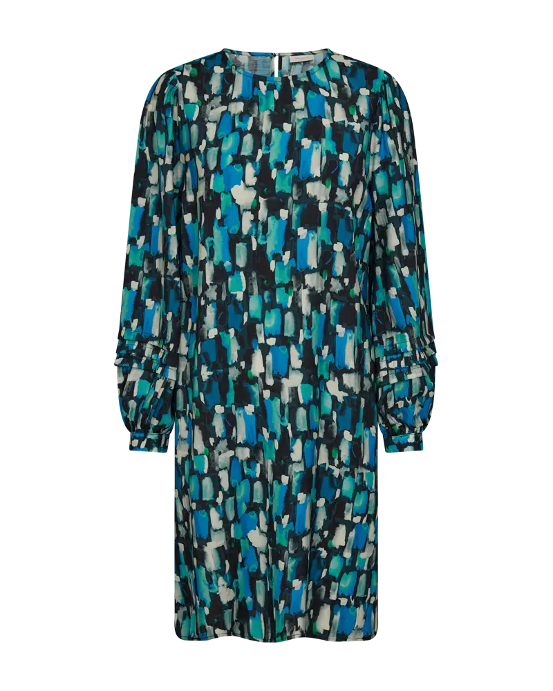 Freequent | FQMALONA-DRESS Black w. Saxony Blue