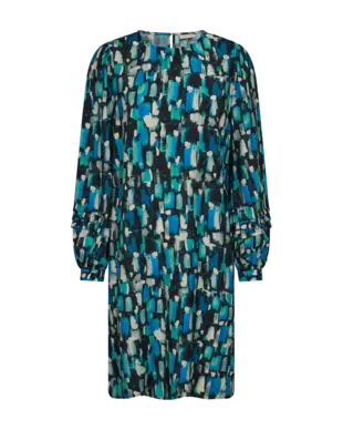 Freequent | FQMALONA-DRESS Black w. Saxony Blue