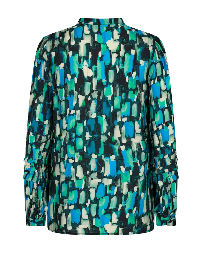 Freequent | FQMALONA-SHIRT Black w. Saxony Blue