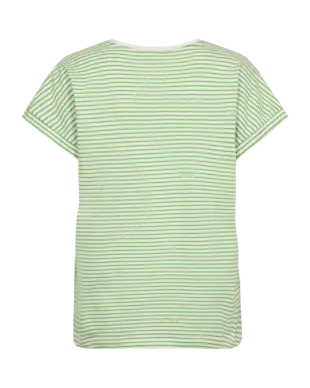 Freequent | Fqmian-tee off-white w. bud green