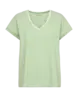 Freequent | Fqmian-tee off-white w. bud green
