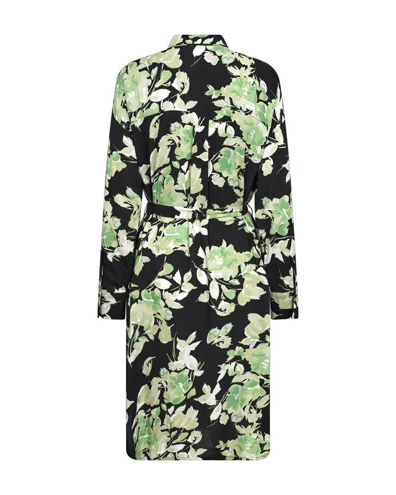 Freequent | FQMISON-DRESS Black w. Piquant Green