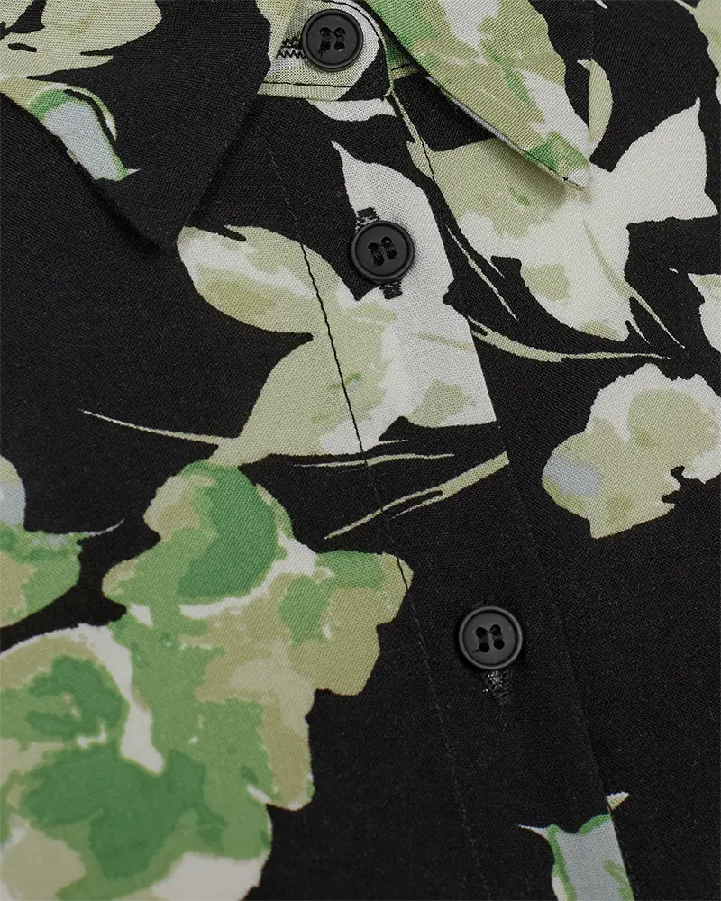 freequent | FQMISON-SHIRT Black w. Piquant Green