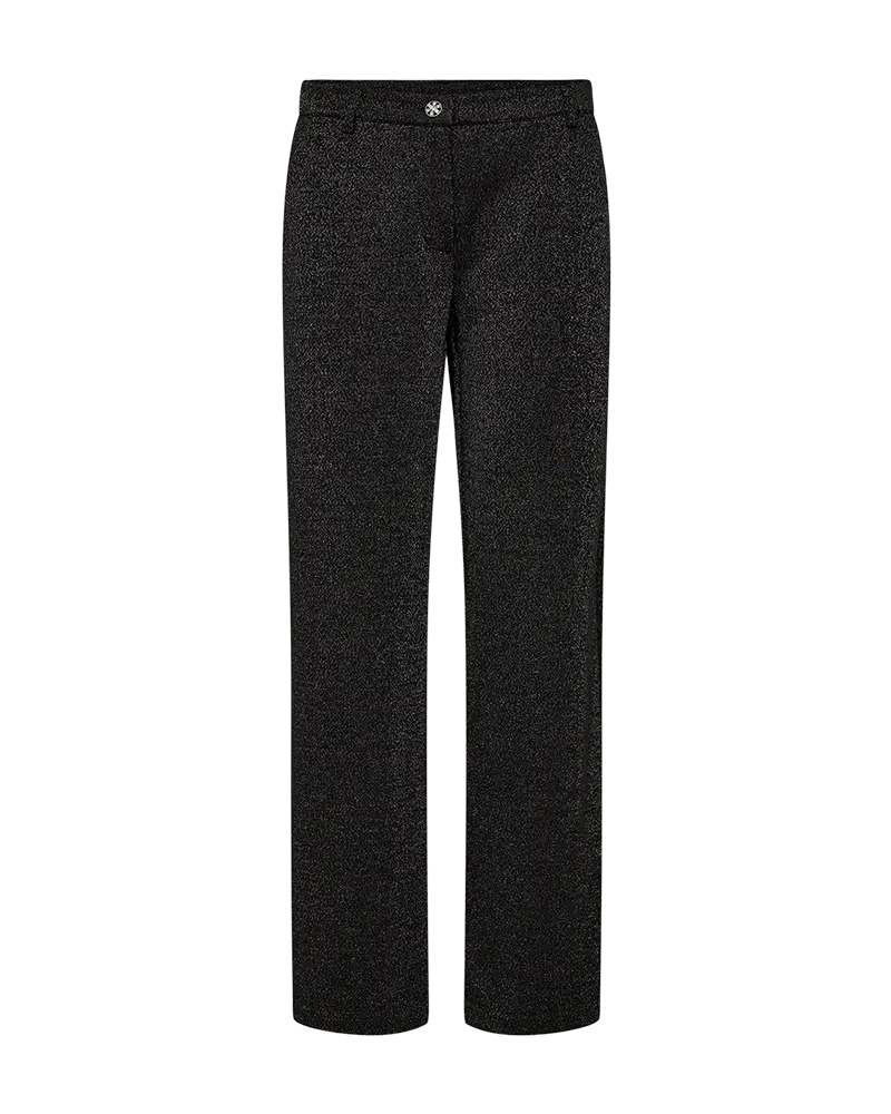 Freequent | Fqnannilux-pants black w. silver