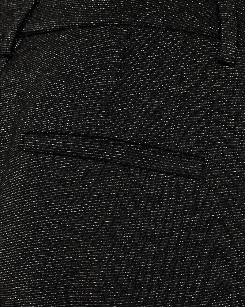 Freequent | Fqnannilux-pants black w. silver