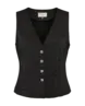 Freequent | Fqnannilux-waistcoat black w. silver