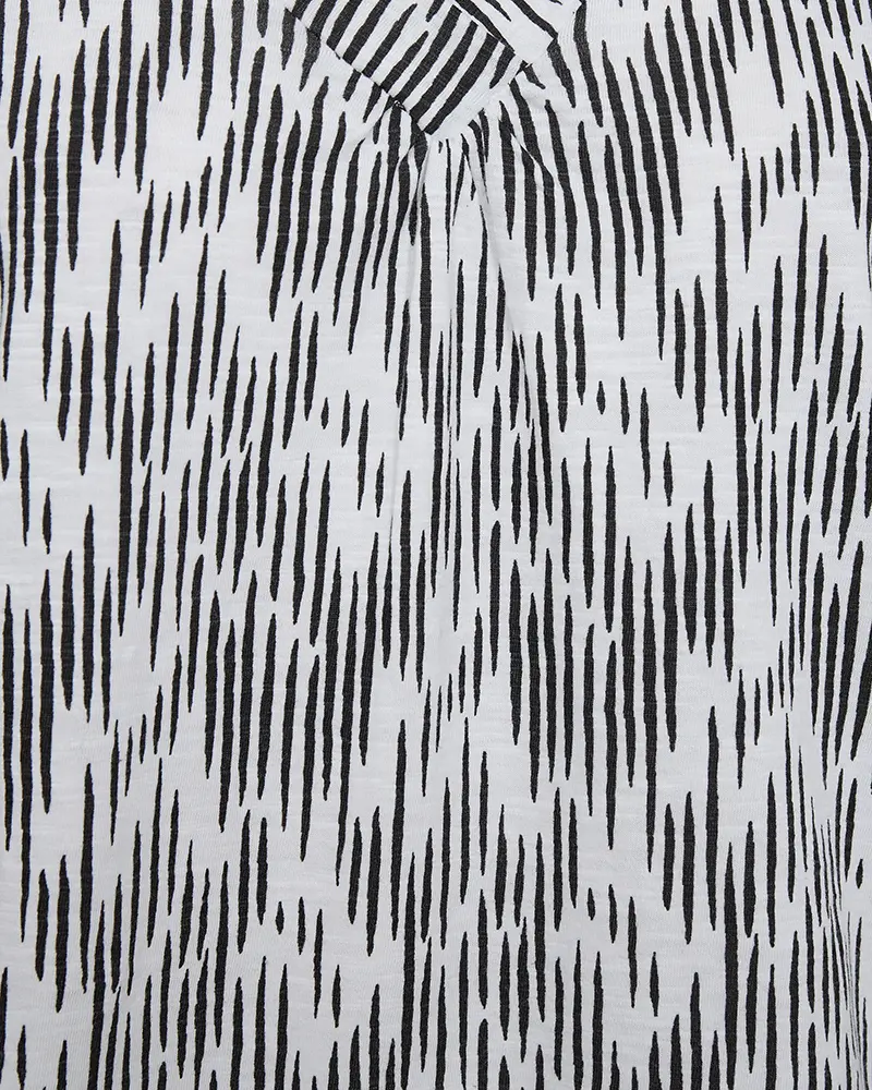 Freequent | Fqsabina-tee black w. brilliant white