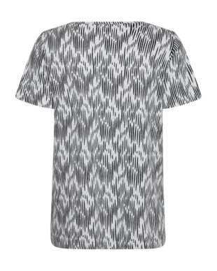 Freequent | Fqsabina-tee black w. brilliant white