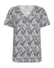 Freequent | Fqsabina-tee black w. brilliant white