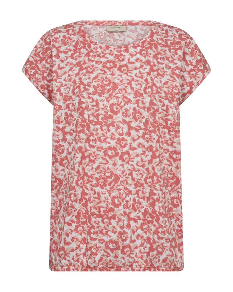 Freequent | Fqseline-tee brilliant white w. georgia pea