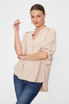 Freequent | Fqtulip-blouse simply taupe