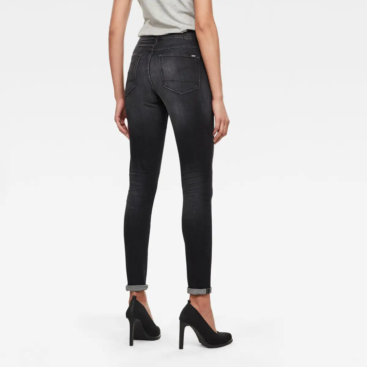 G-star | 3301 Skinny WMN Worn In Coal