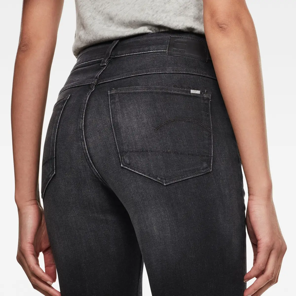 G-star | 3301 Skinny WMN Worn In Coal