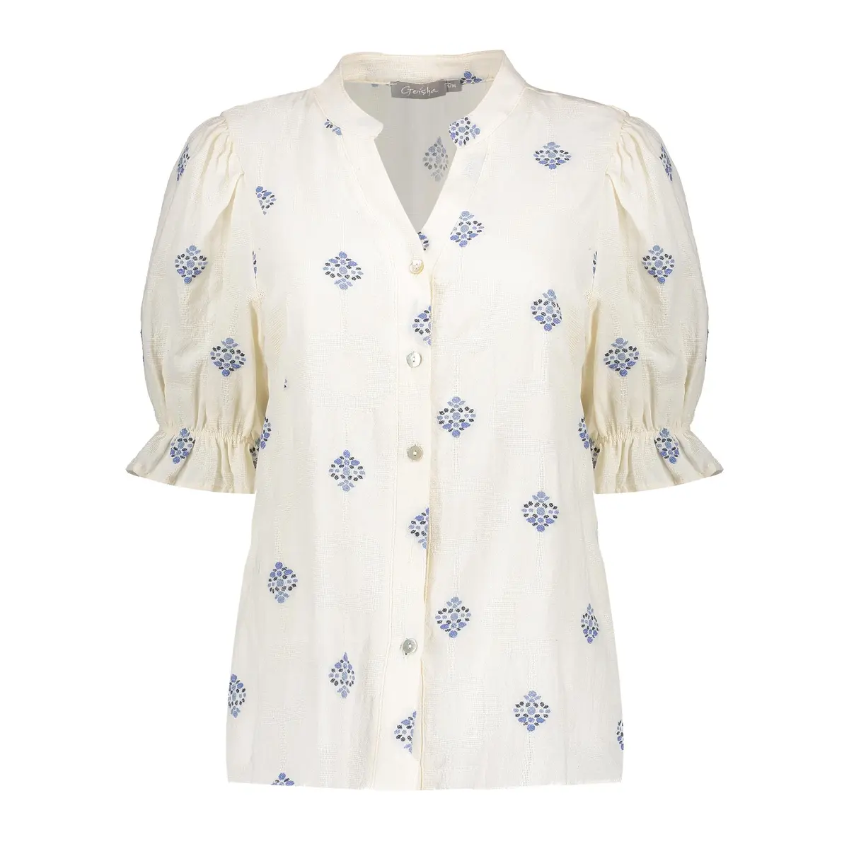 Geisha | Blouse embroidery short sleeves