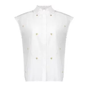 Geisha | Blouse lurex hearts