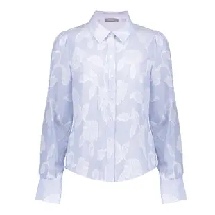 Geisha | Blouse striped with flowers