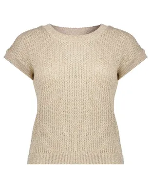 Geisha | Pullover gold short sleeves