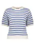Geisha | Pullover stripes ajour sh/sl