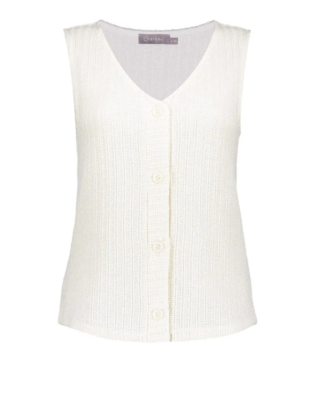 Geisha | Singlet knit with buttons