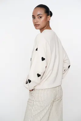 Geisha | Sweater hearts terry