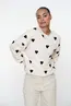 Geisha | Sweater hearts terry