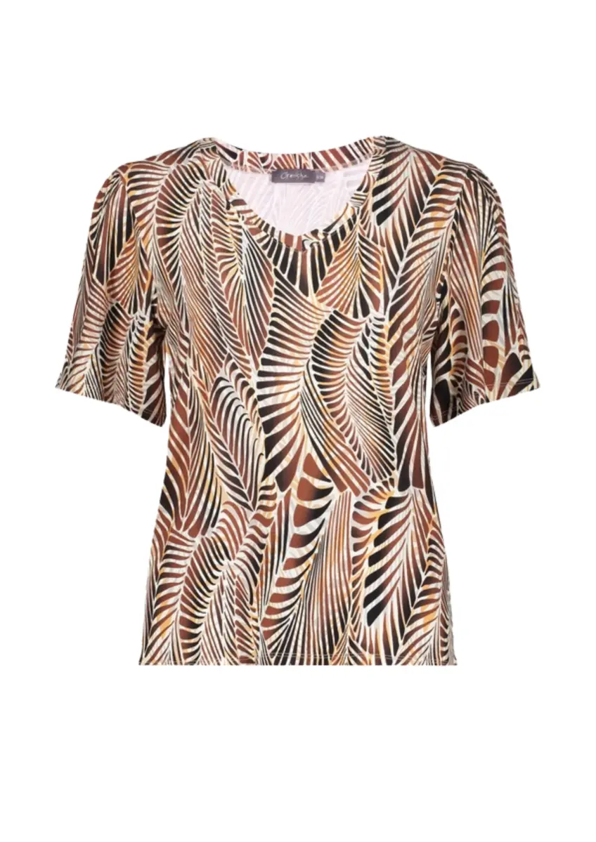 Geisha | T-shirt v-neck aop